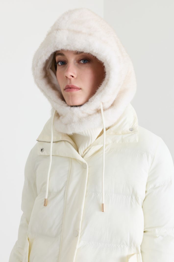 Balaclava with drawstring - WHITE - Intrend - 2