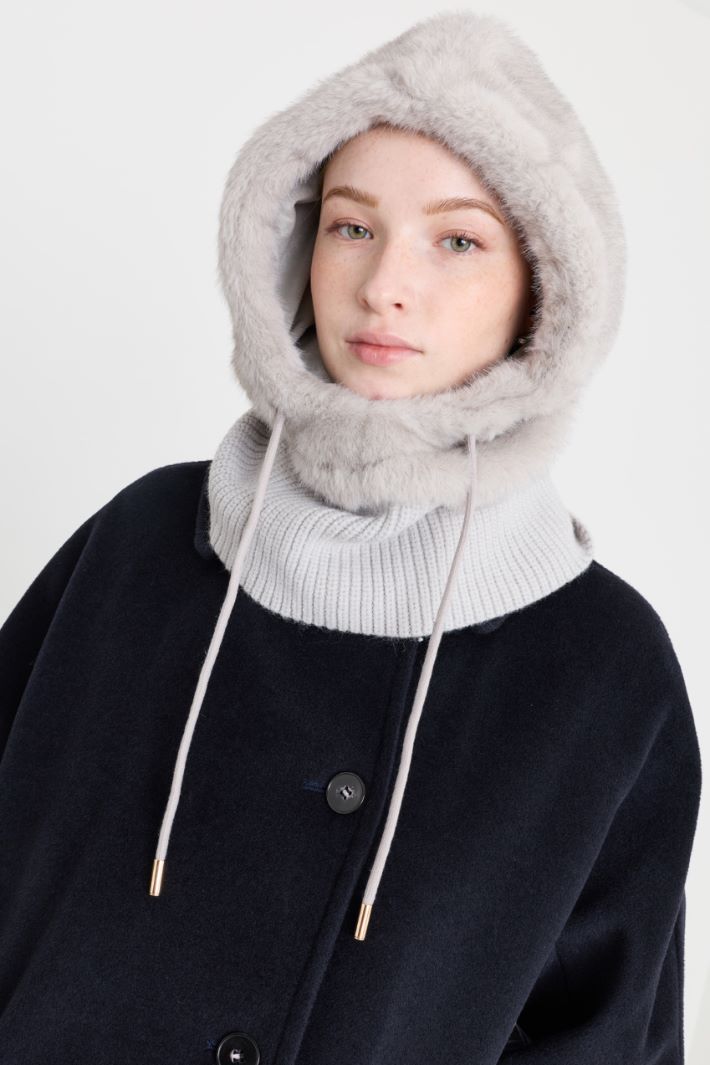 Balaclava with drawstring - GREY - Intrend - 2