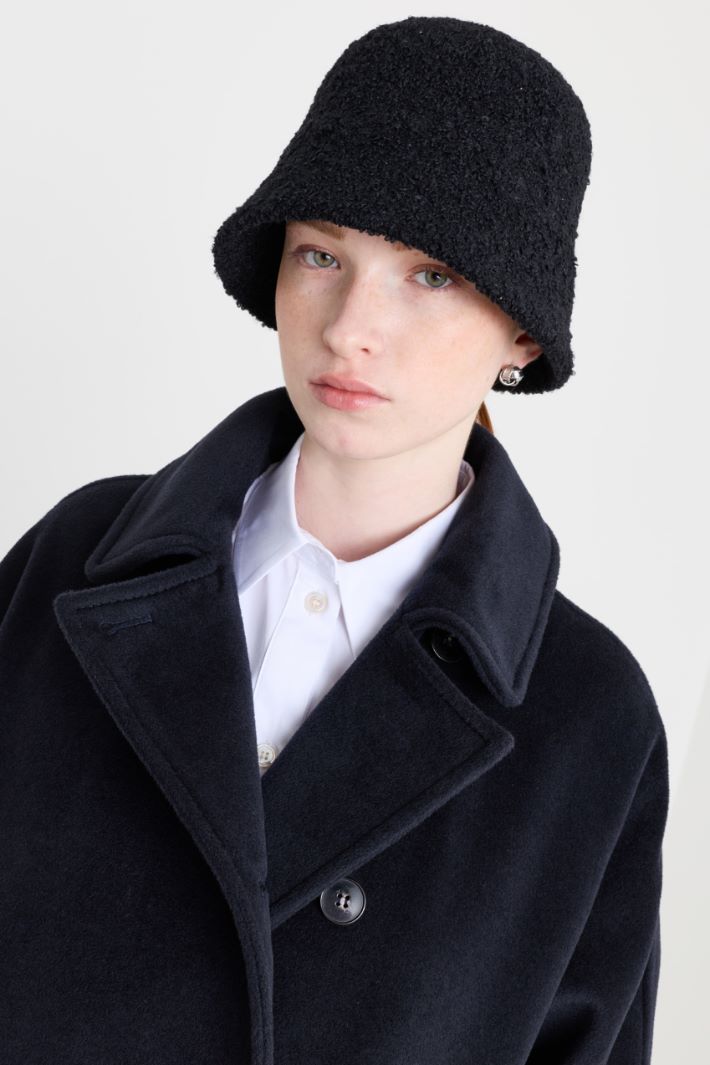 Cloche in tessuto bouclé - NERO - Intrend - 2