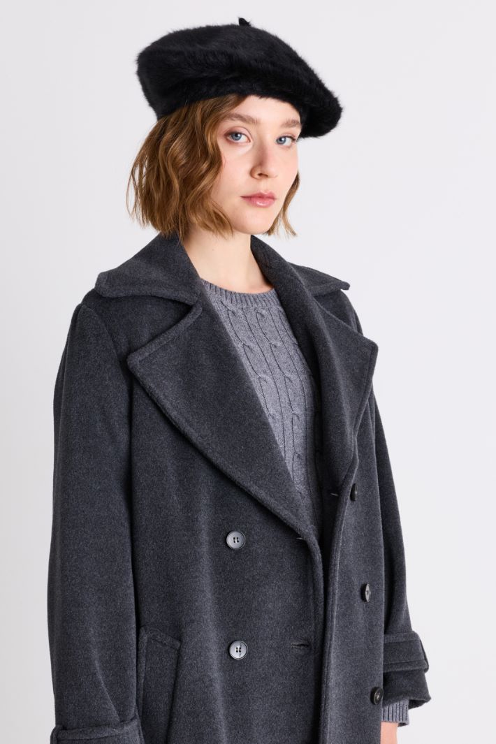 Angora Beret - BLACK - Intrend - 2
