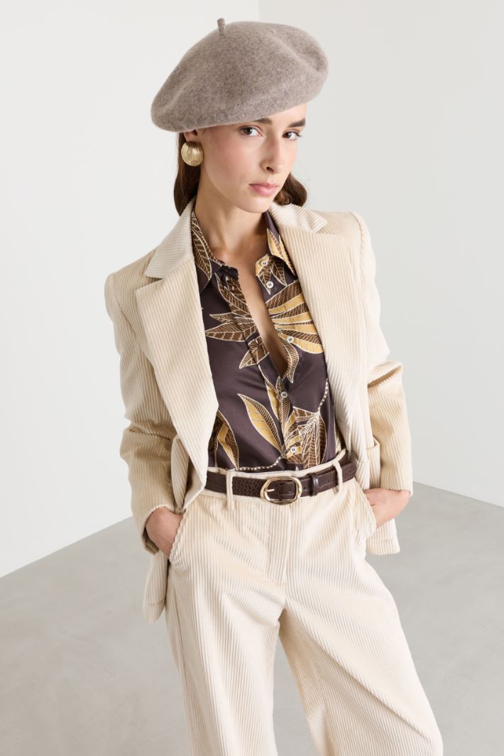Basco in feltro di lana - BEIGE - Intrend