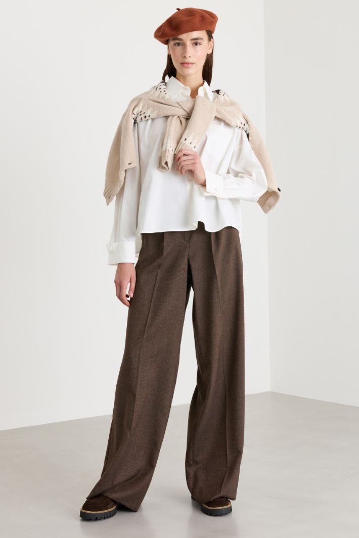 Basco in feltro di lana - MARRONE - Intrend - 2