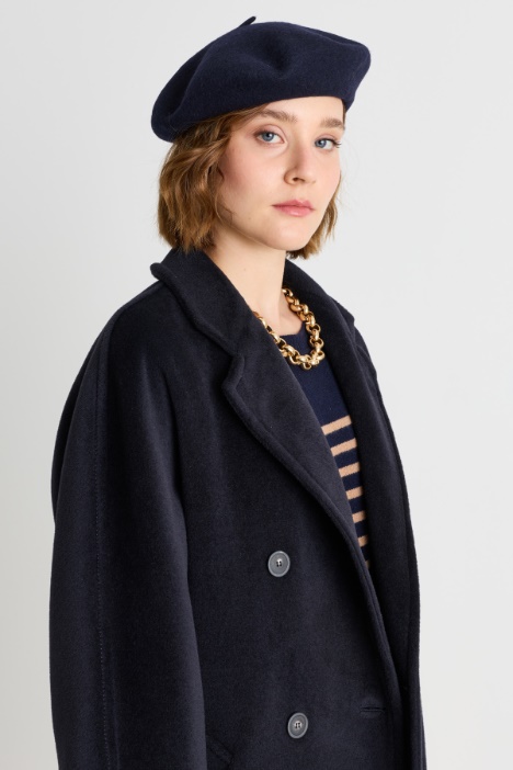 Wool-blend felt beret - Intrend
