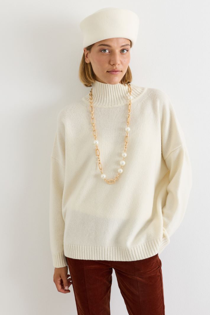 Pillbox hat - WHITE - Intrend - 2