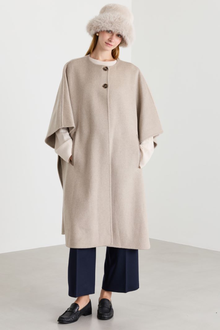 Cappello in tessuto morbido e caldo - BEIGE - Intrend - 2