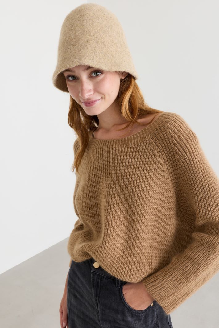 Cloche in feltro - BEIGE - Intrend - 2
