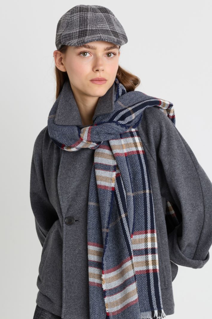 Checked flat cap - GREY - Intrend - 2