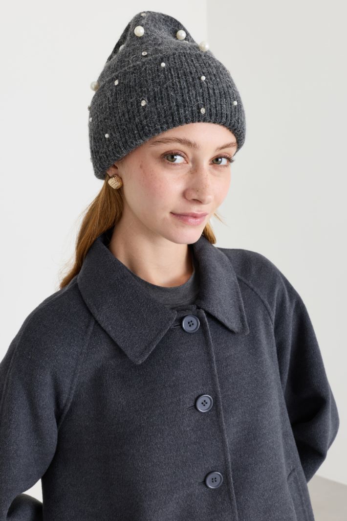 Beanie con applicazioni - GRIGIO - Intrend - 2