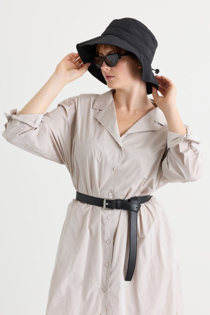 Drawstring bucket hat - BLACK - Intrend - 2