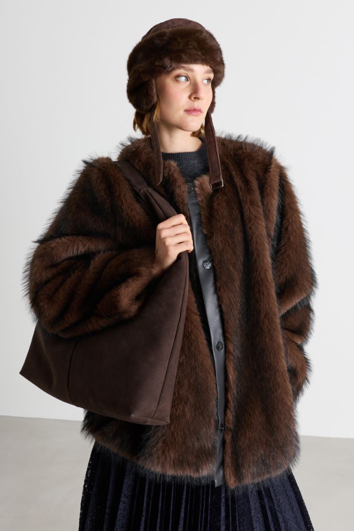 Soft and Cosy Trapper Hat - BROWN - Intrend