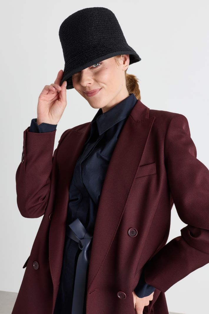 Cappello bucket a coste - NERO - Intrend - 2