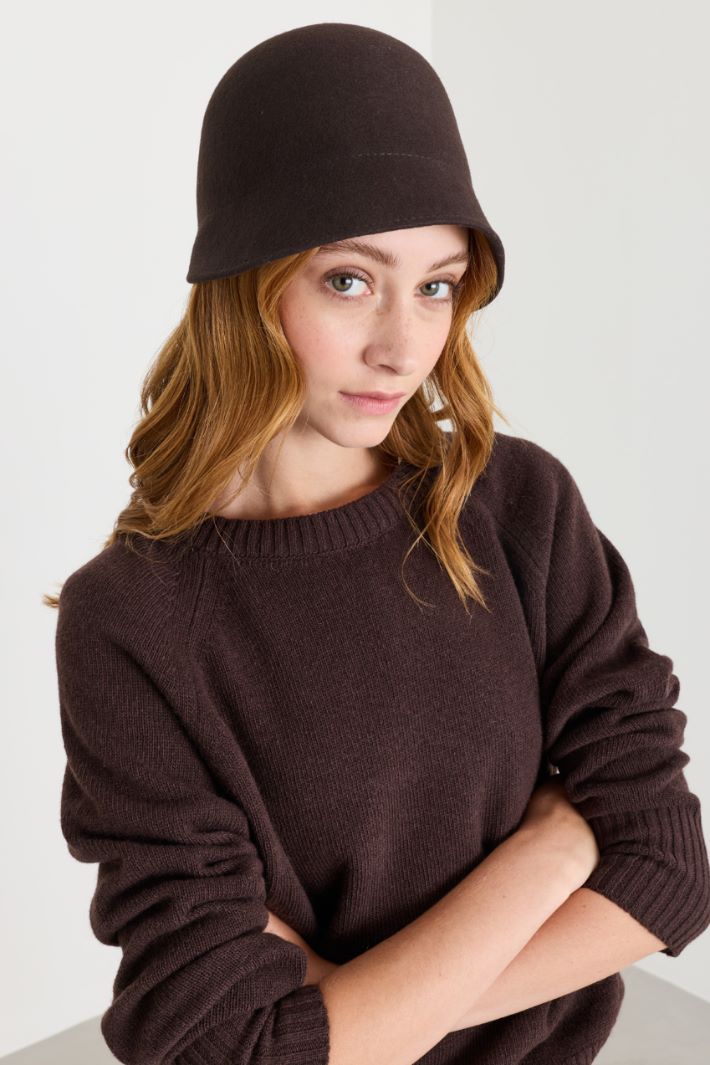 Cloche in feltro - MARRONE - Intrend - 2