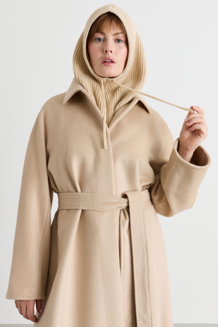 Cappuccio in maglia - BEIGE - Intrend