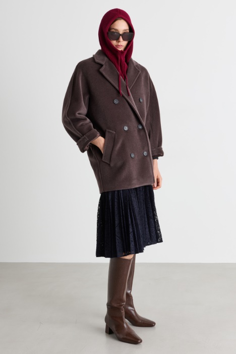 Rib-knit hood - Intrend