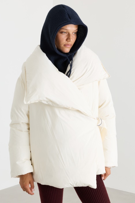 Rib-knit hood - Intrend