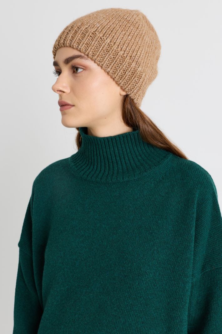 Beanie a coste - CAMMELLO - Intrend - 2