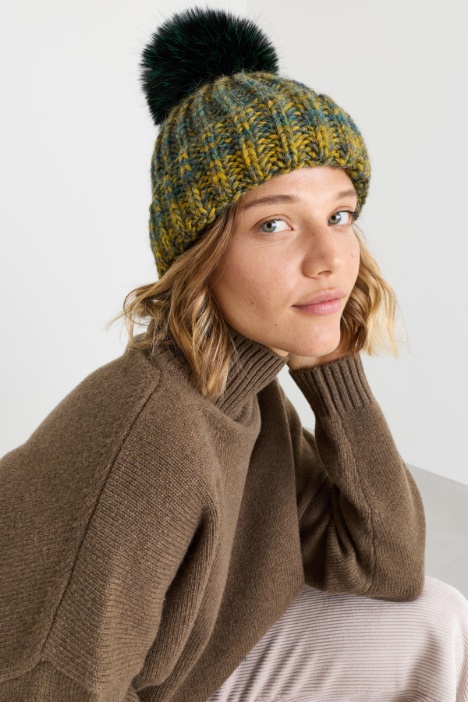 Gorro con maxipompón - Intrend