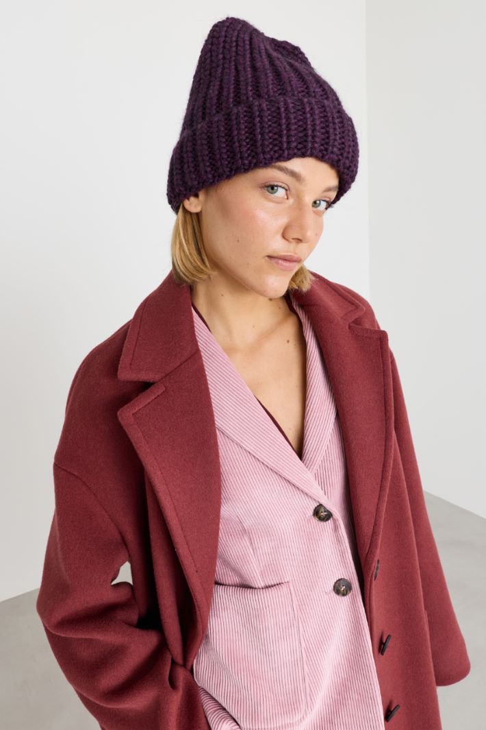 Beanie in maglia - VIOLA - Intrend