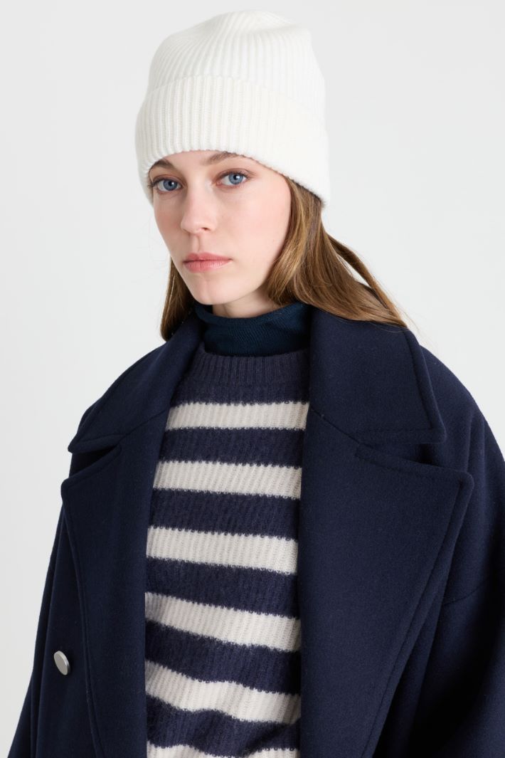 Cuffia in maglia - BIANCO - Intrend - 2