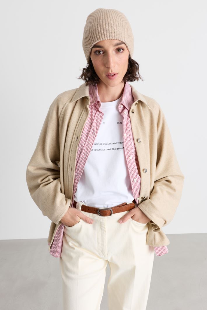 Cuffia in maglia - BEIGE - Intrend