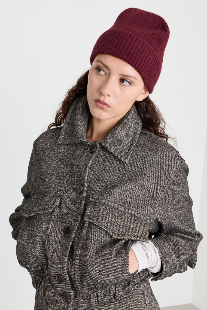 Cuffia in maglia - BORDEAUX - Intrend - 2
