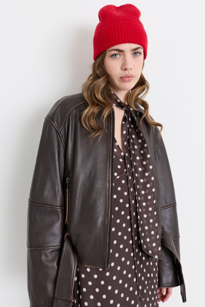 Cuffia in maglia - ROSSO - Intrend