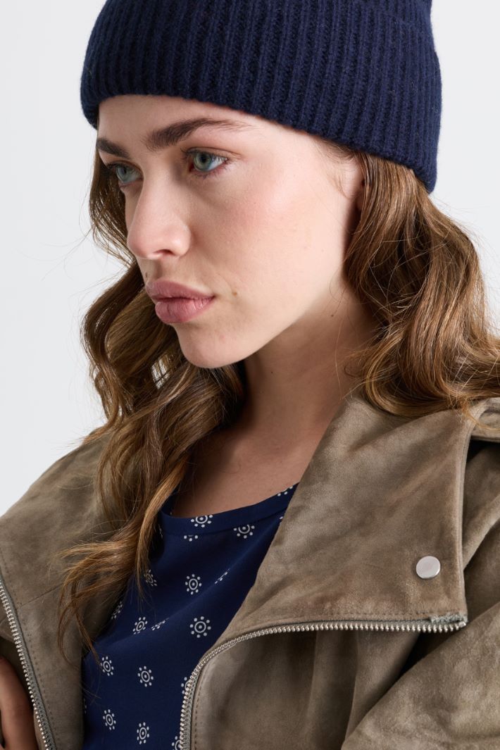 Cuffia in maglia - BLU - Intrend - 2