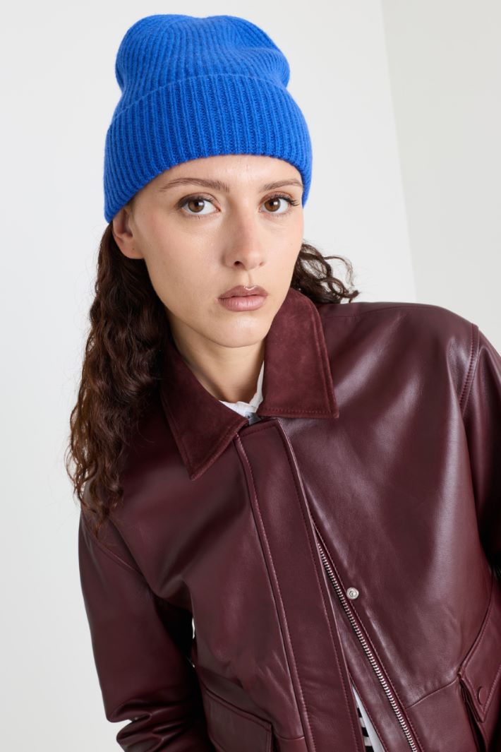 Cuffia in maglia - BLU - Intrend