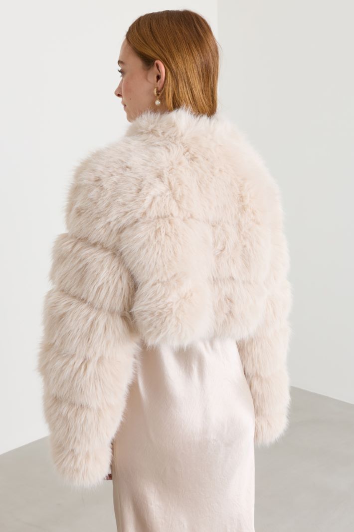 Soft, Warm Jacket - BEIGE - Intrend - 4