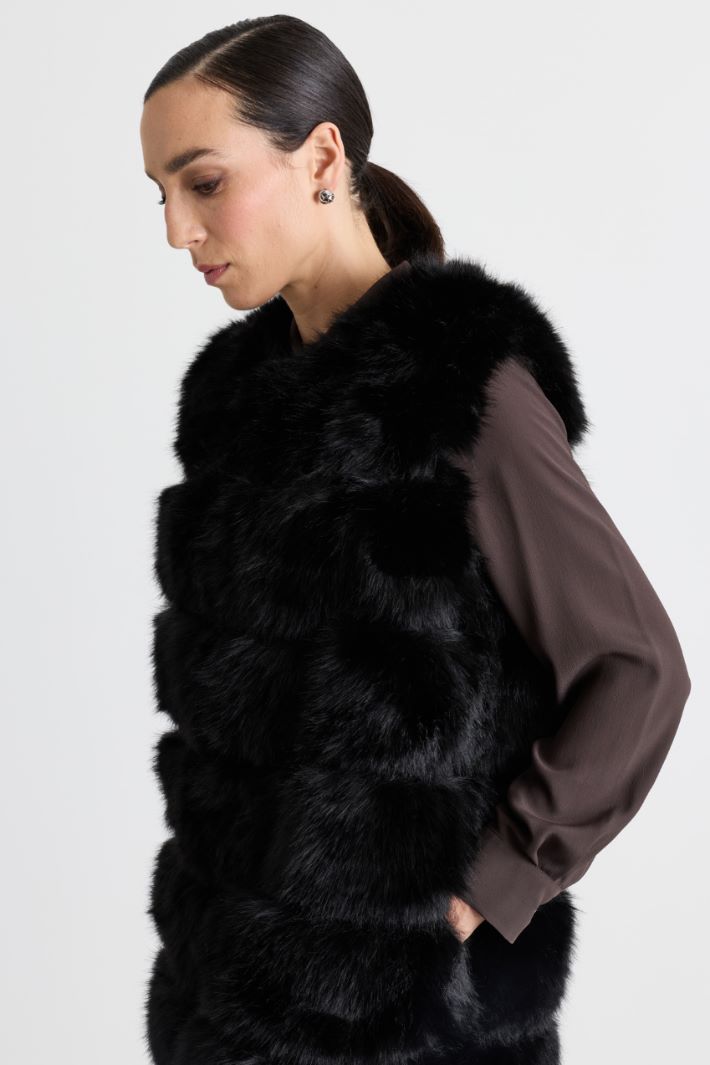 Gilet lungo - NERO - Intrend - 2
