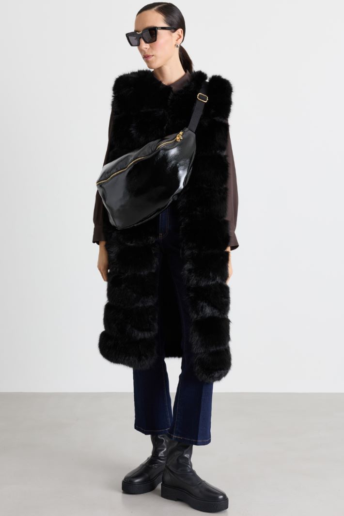 Gilet lungo - NERO - Intrend