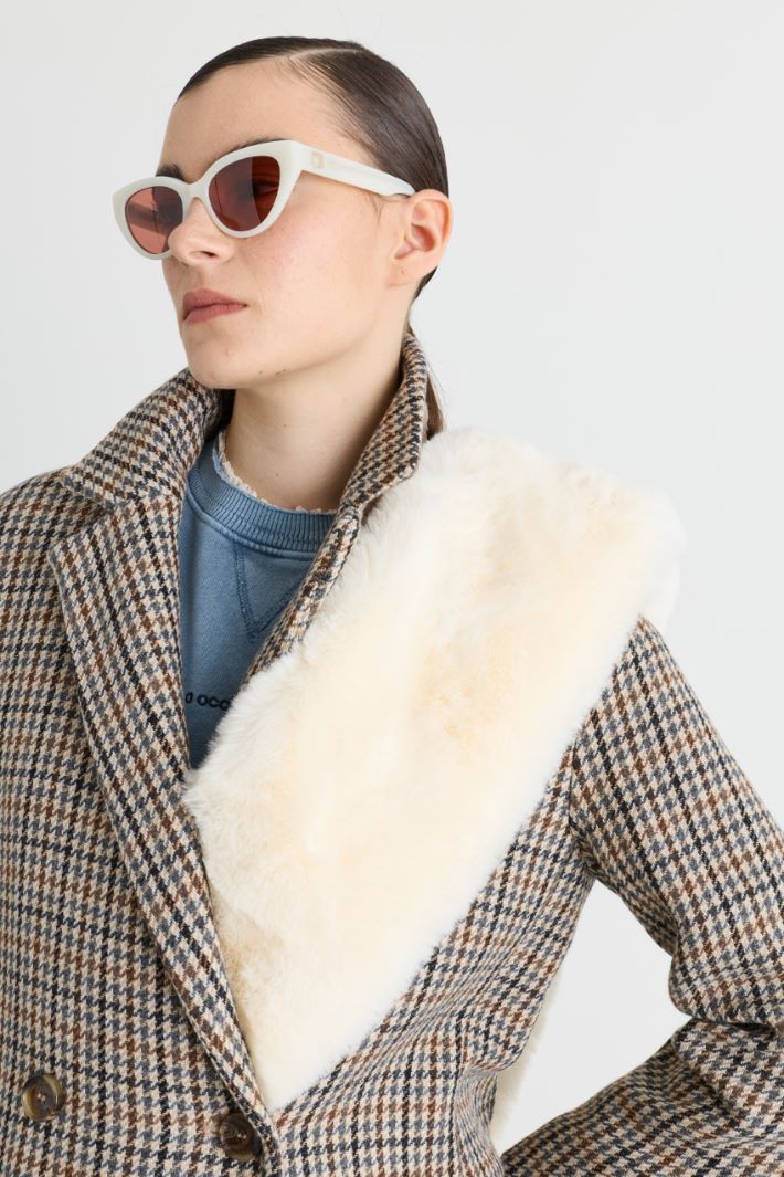 Cosy Rectangular Scarf - WHITE - Intrend - 2