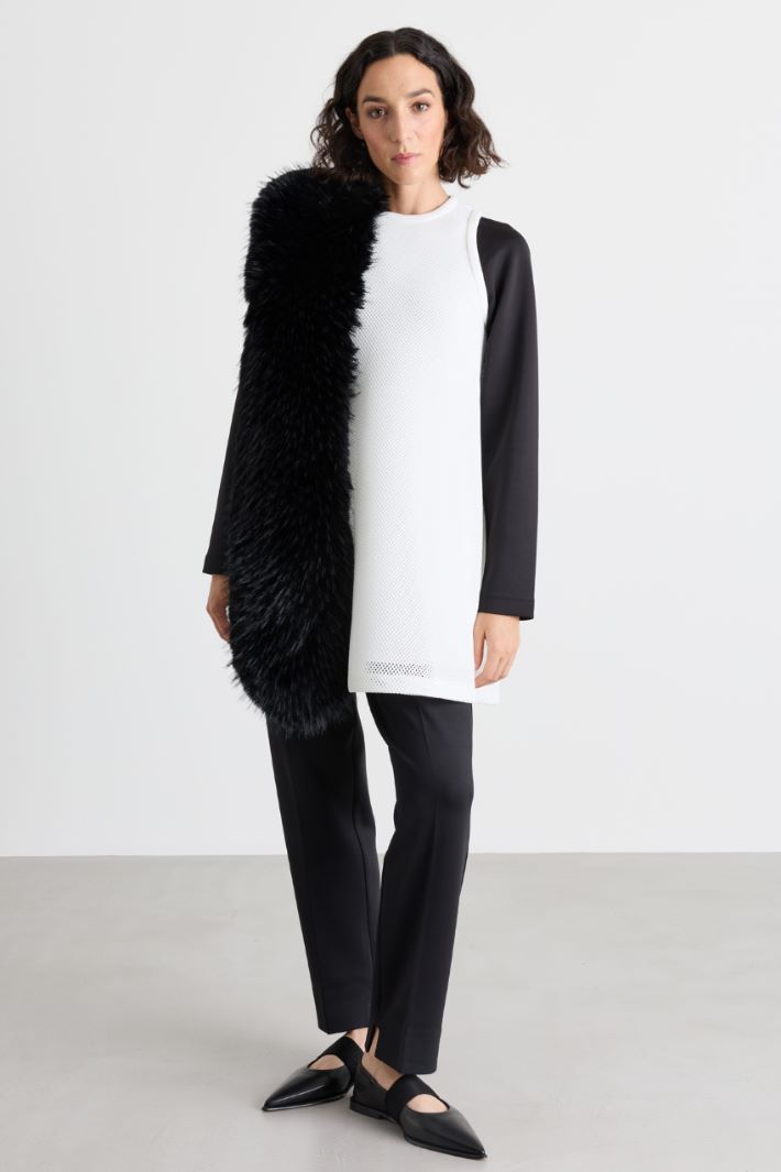Soft and Cosy Scarf - BLACK - Intrend - 2
