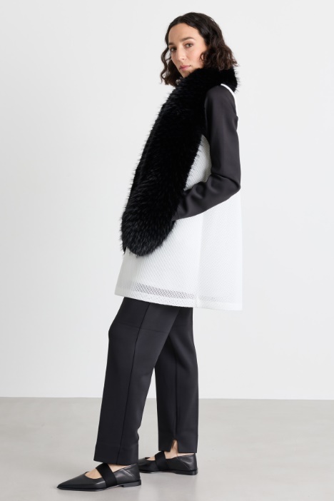 A-line technical mesh dress - Intrend