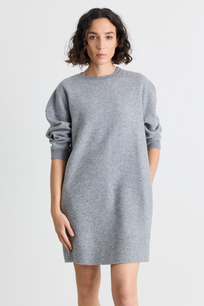 Short jersey dress - GREY - Intrend - 2