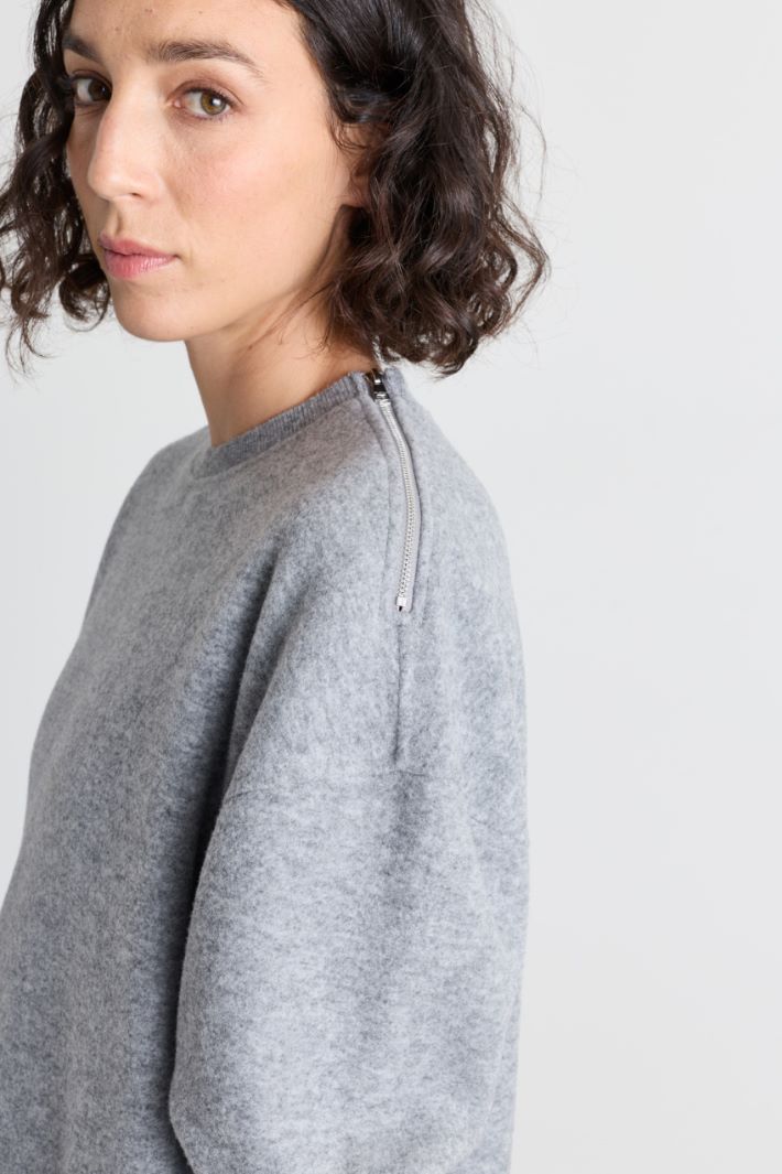 Short jersey dress - GREY - Intrend - 3