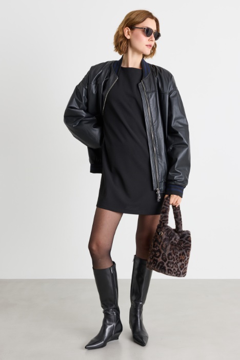 Tunic dress in jersey crepe - Intrend