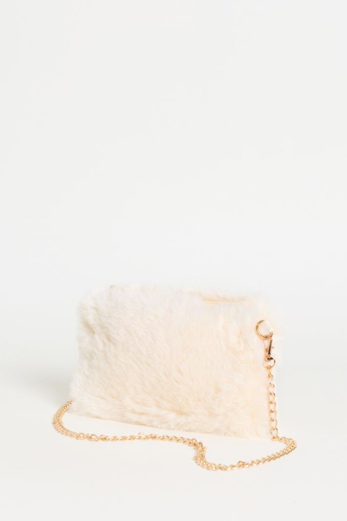 Soft Tactile Fabric Bag - WHITE - Intrend - 2