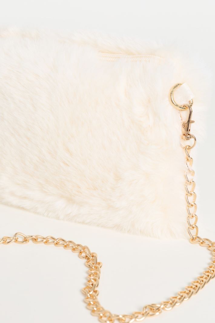 Soft Tactile Fabric Bag - WHITE - Intrend - 4