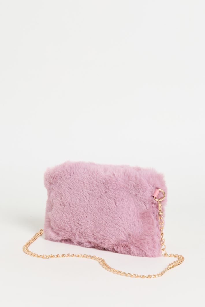 Soft Tactile Fabric Bag - PINK - Intrend - 2