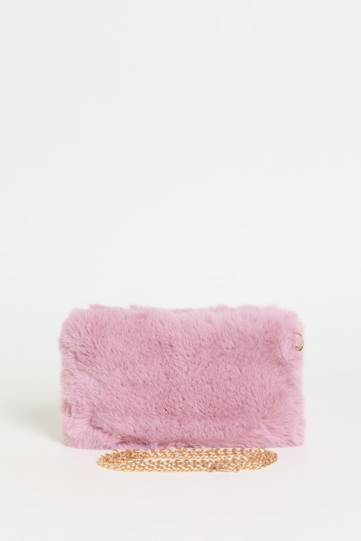 Soft Tactile Fabric Bag - PINK - Intrend - 3