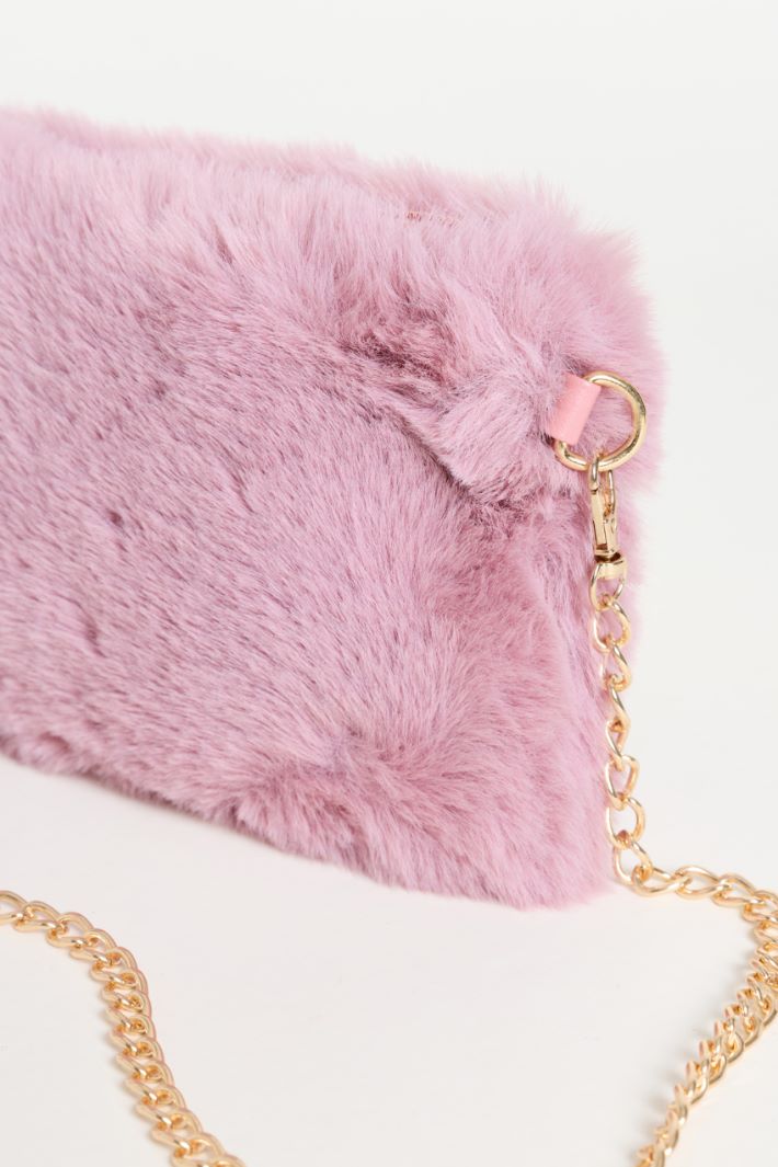 Soft Tactile Fabric Bag - PINK - Intrend - 4