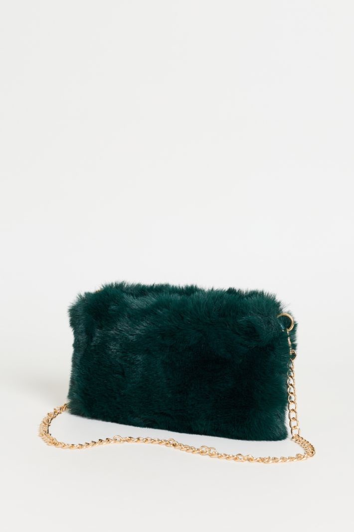 Soft Tactile Fabric Bag - GREEN - Intrend - 2