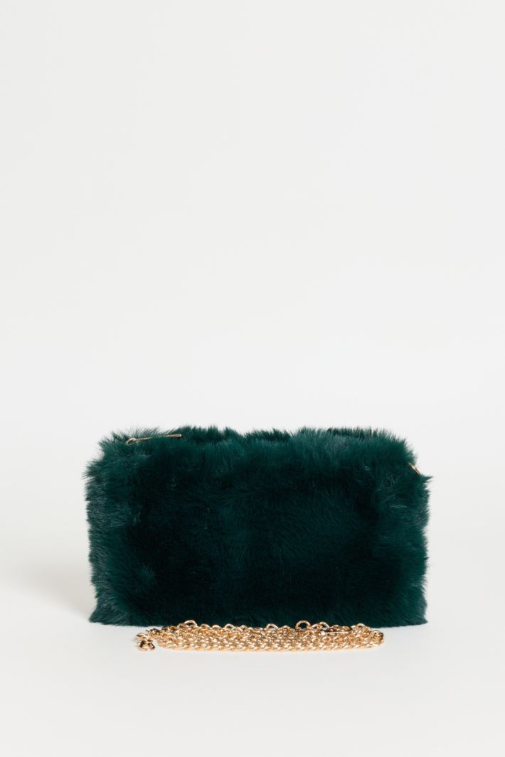 Soft Tactile Fabric Bag - GREEN - Intrend - 3