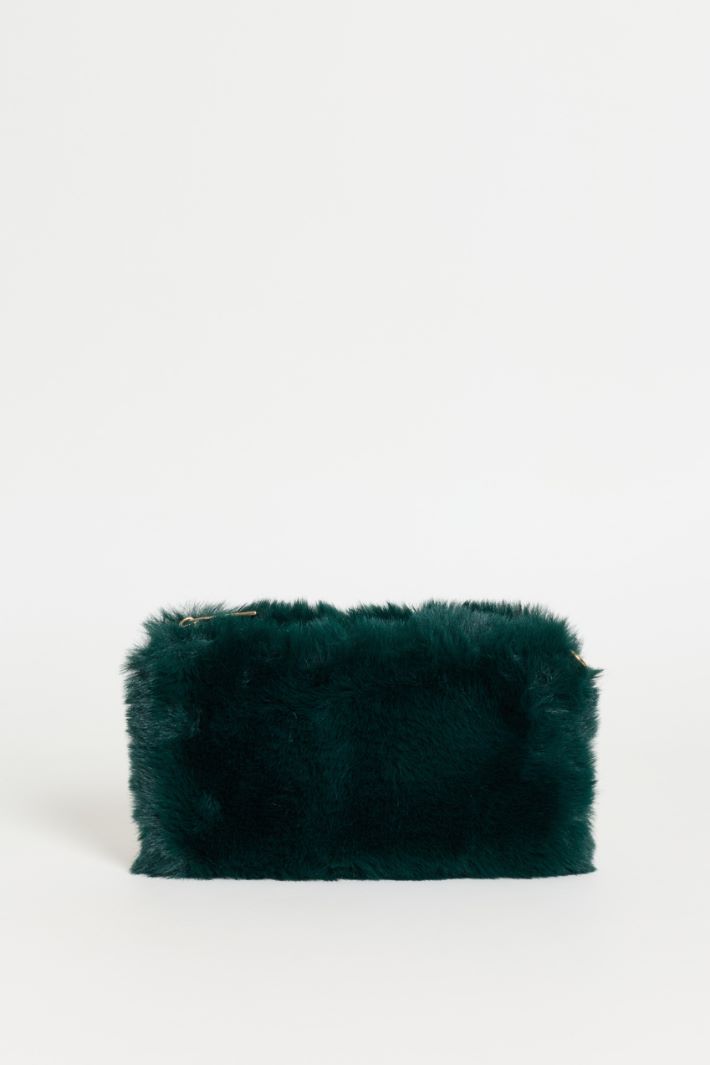 Soft Tactile Fabric Bag - GREEN - Intrend