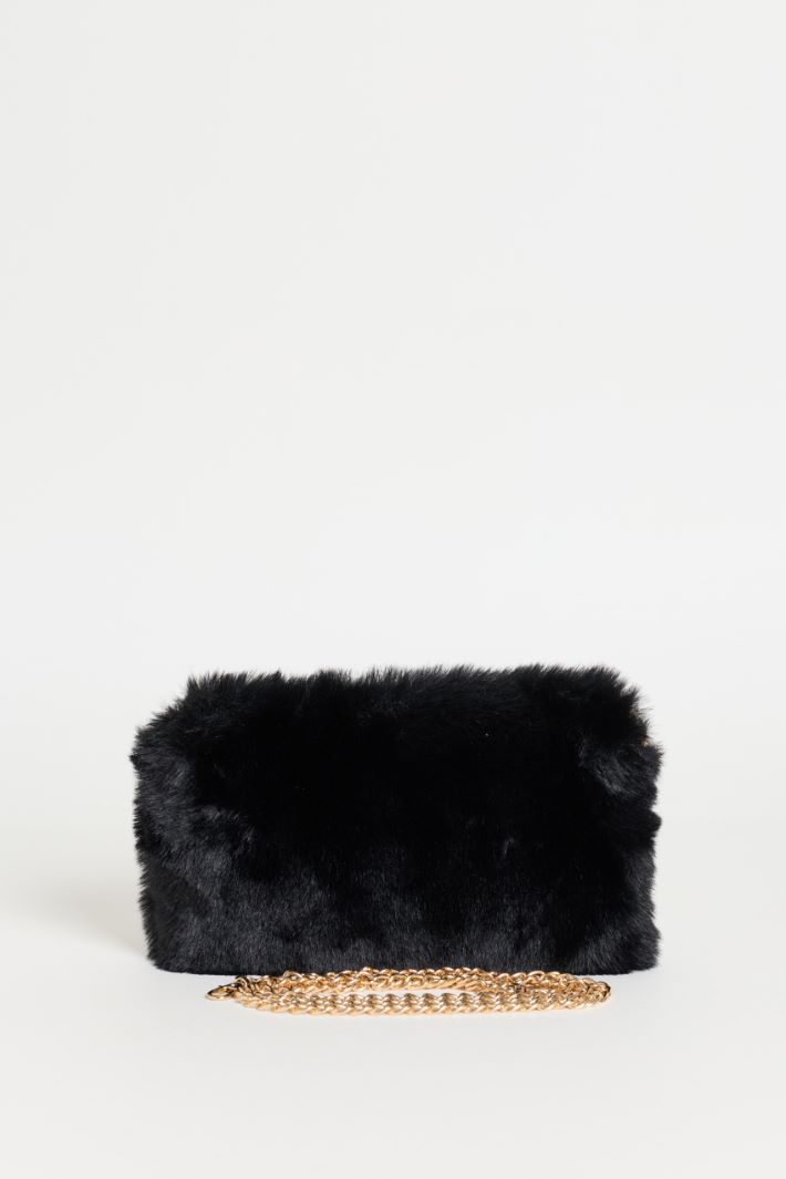 Soft Tactile Fabric Bag - BLACK - Intrend - 3