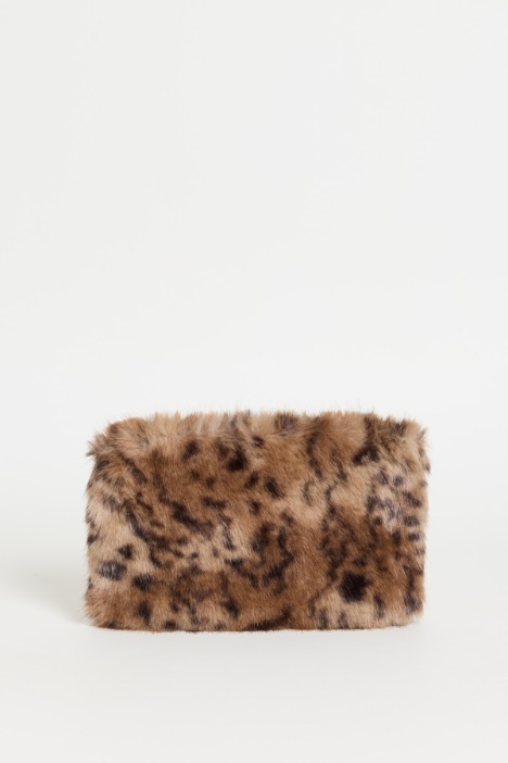 Cosy Printed Fabric Clutch - Intrend