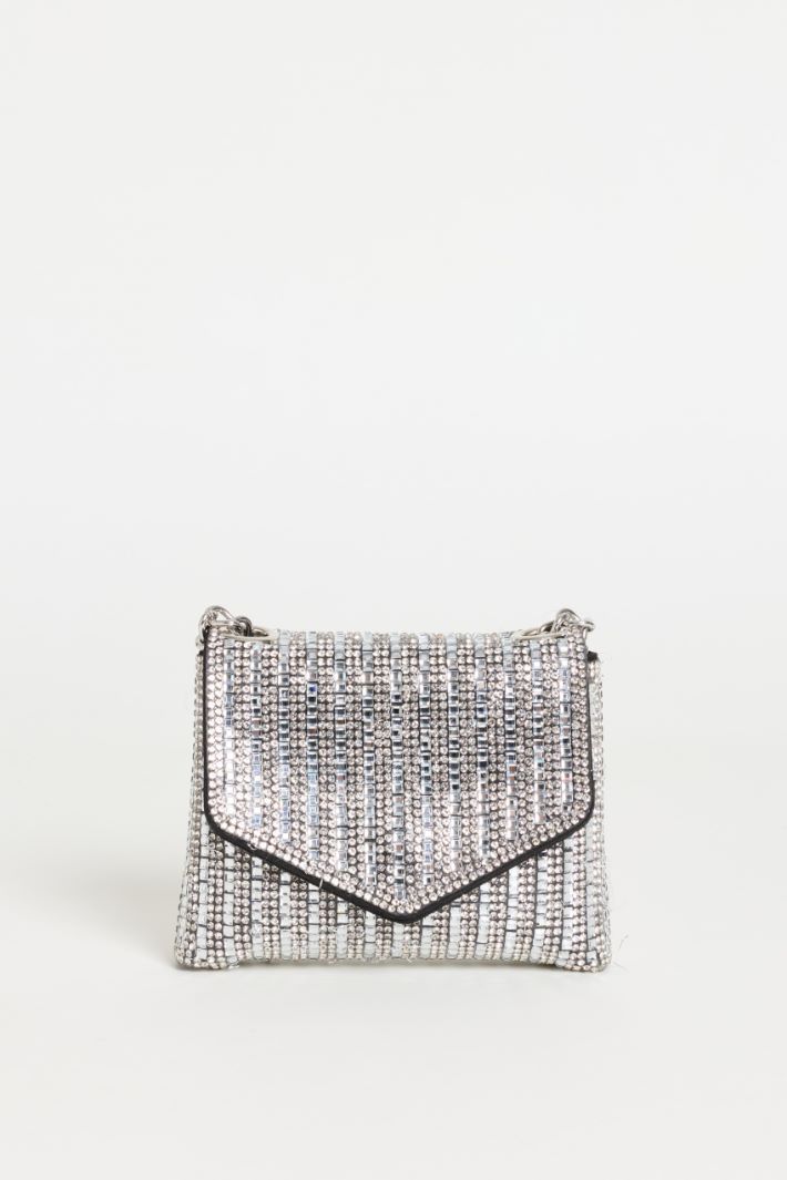 Rhinestone Bag - SILVER - Intrend