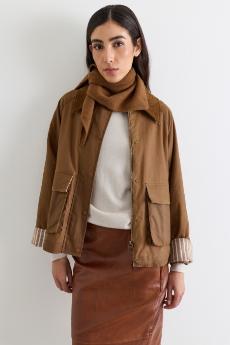 Wool and cashmere triangle scarf - Intrend