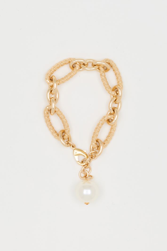 Pearl charm bracelet - GOLD - Intrend